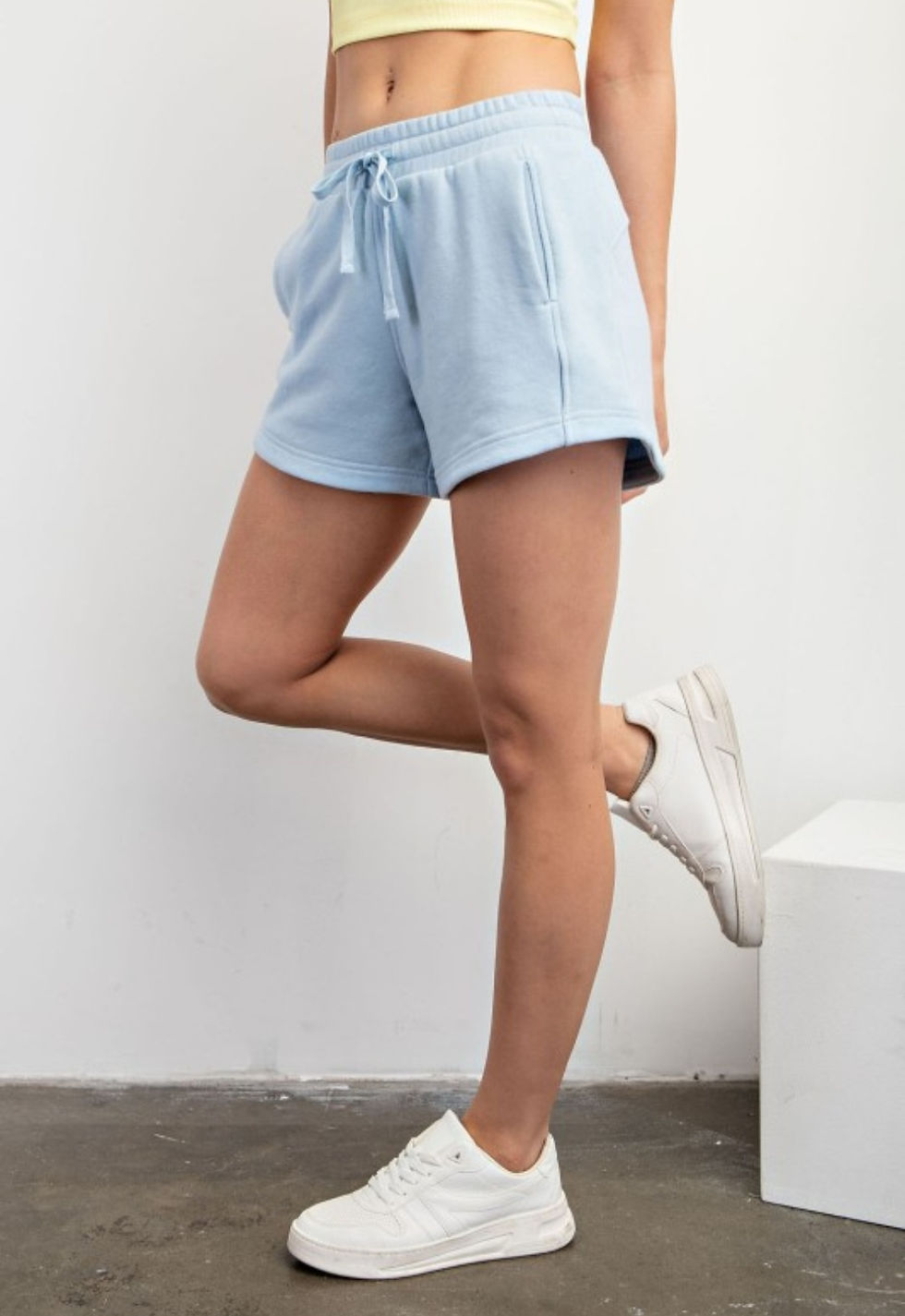 Thumbnail: French Terry Shorts - Ice Blue 
