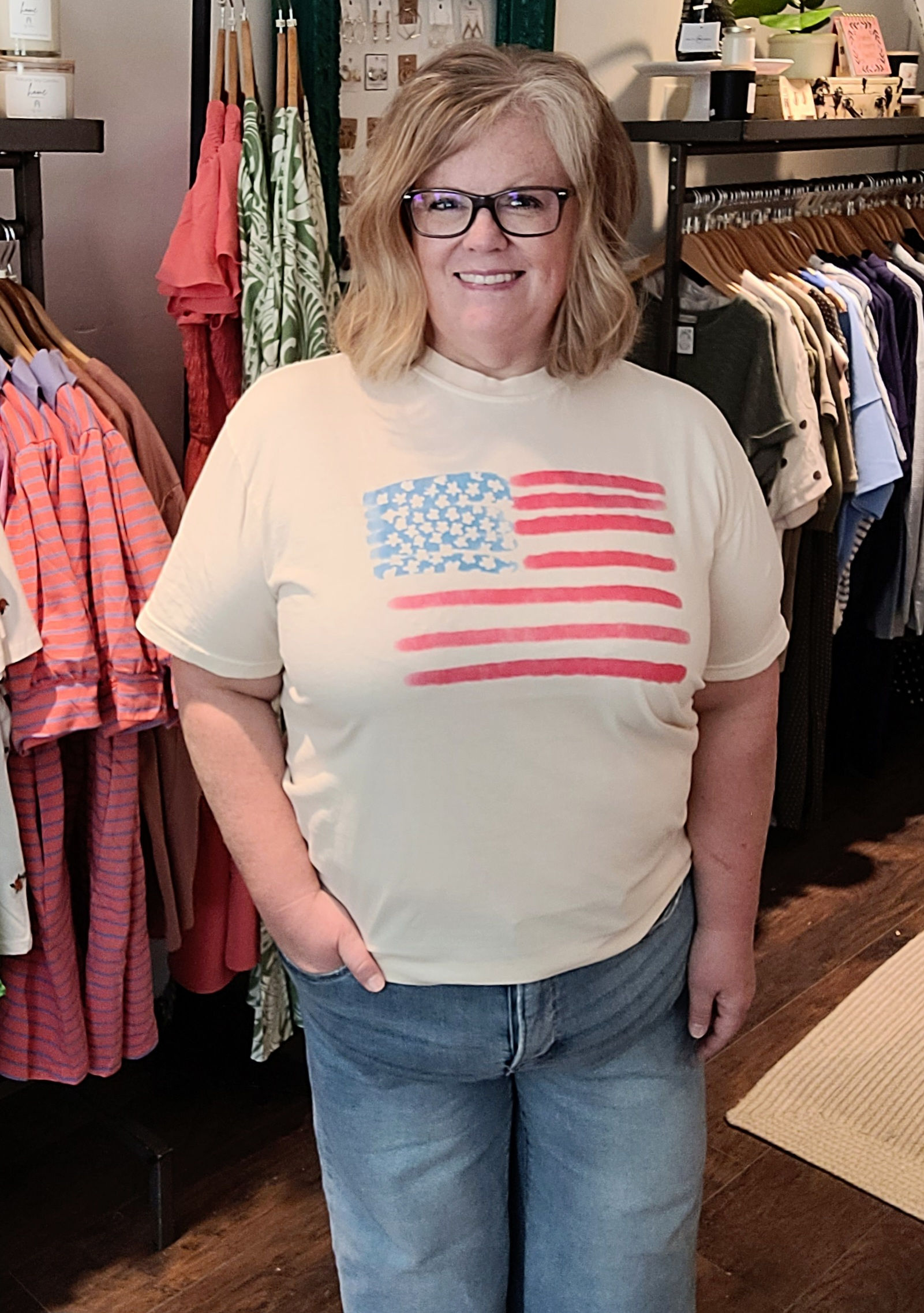 American Whimsy Flag Tee ❤️