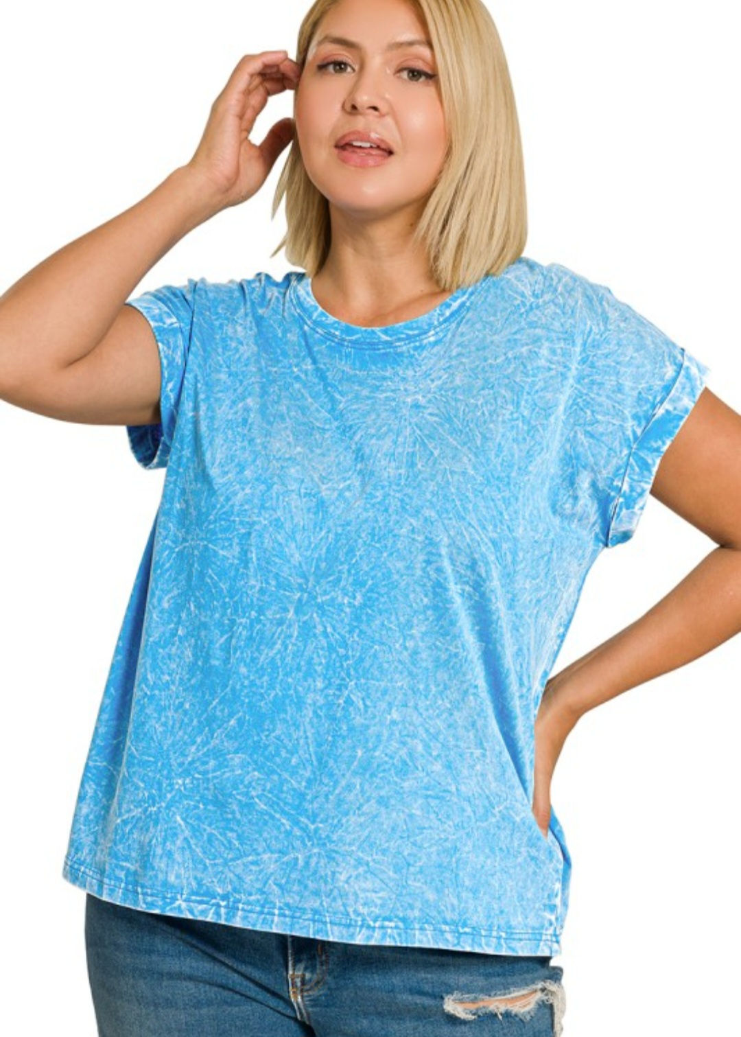 Burnout Tee - Sky Blue