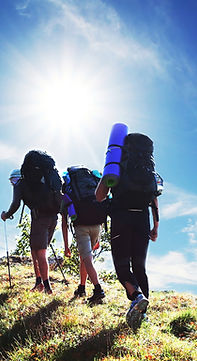 Hillside and Hikers