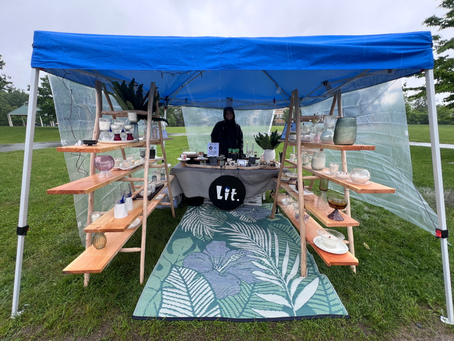 "What a Magnificent Blaze”  Our First Market Was a Washout, and a Win 🕯️☔️🌈