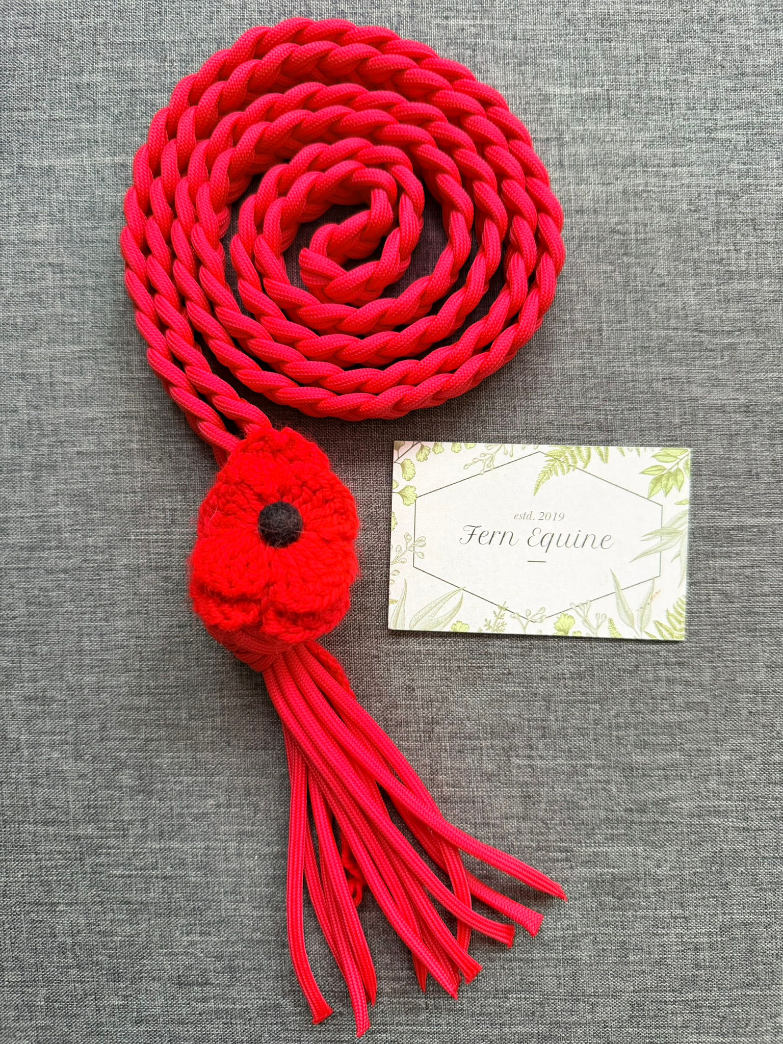 Poppy / Remembrance Day Handmade Tack