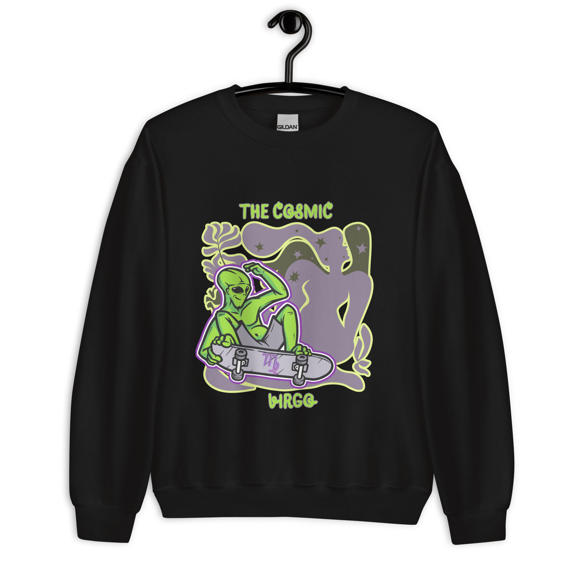 THE COSMIC -VIRGO- ALIEN/SKATEBOARD SWEAT SHIRT