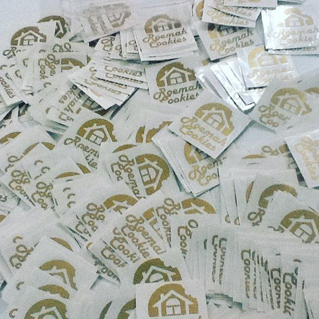 'Roemah cookies' Cookie Jar label  #cutting stickers