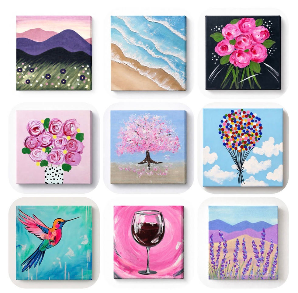 Paint and Sip Studio at the Mother’s Day Market