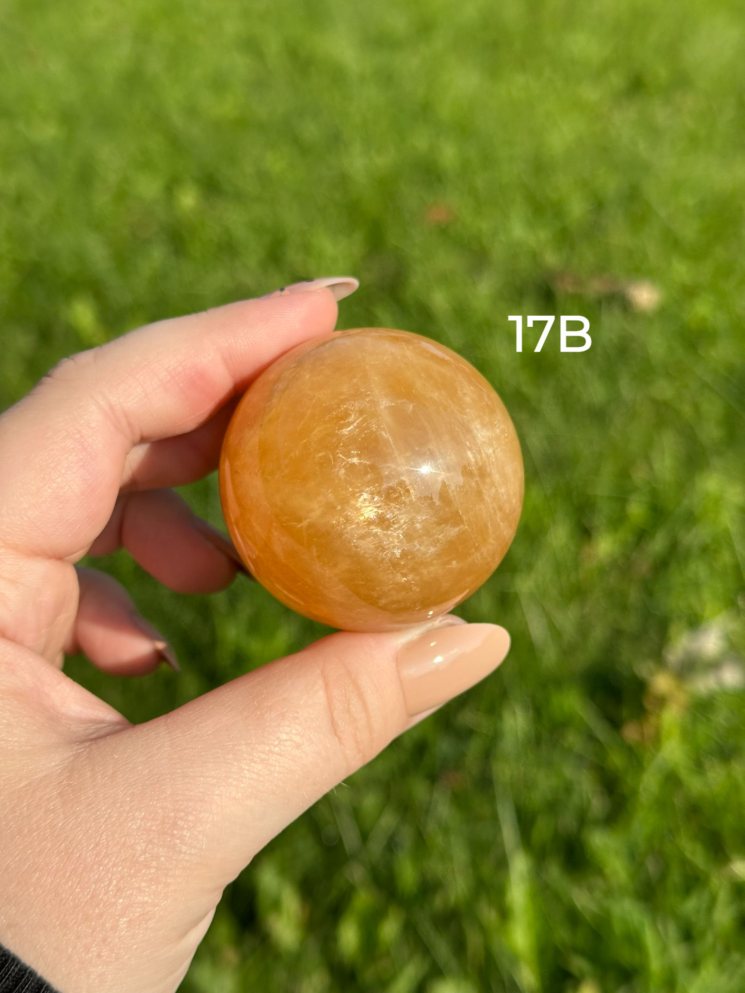 Honey Optical Calcite Spheres