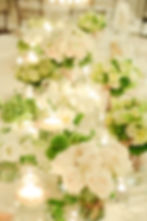 All white bridal table