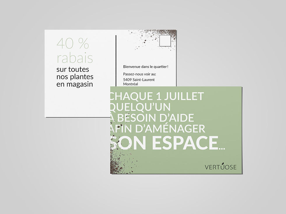 carte postale publicitaire / promo