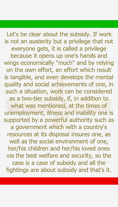 Where work is a privilege, it is a two-tier subsidy.