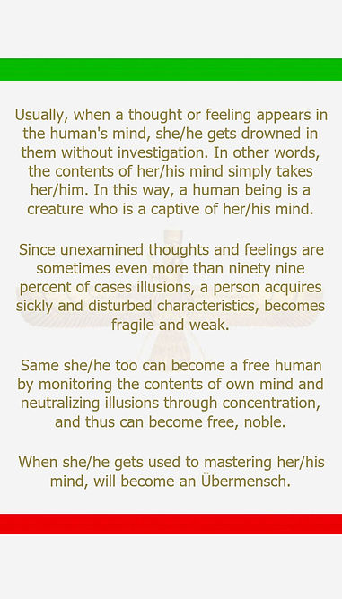 Human in captivity of the mind.