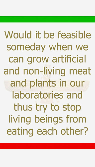 When tries to prevent living beings from eating each other.