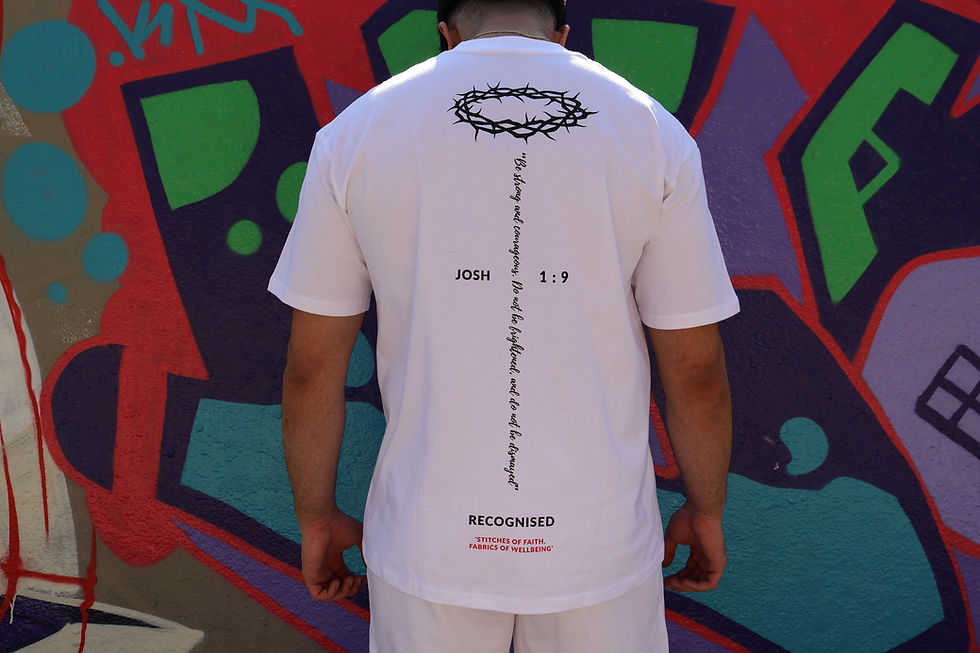 Thumbnail: 'DO NOT BE FRIGHTENED' TEE (BLACK/WHITE/PINK)