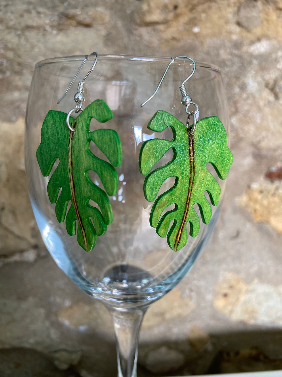 Thumbnail: Leaf Earrings (Swiss Cheese Plant)