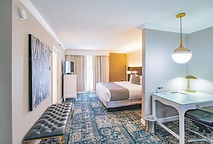 The View of Room at The Burgundy Hotel Located in Little Rock Arkansas