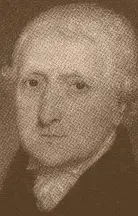 Black and white portrait of George Austen. Artist unknown, circa 1800.