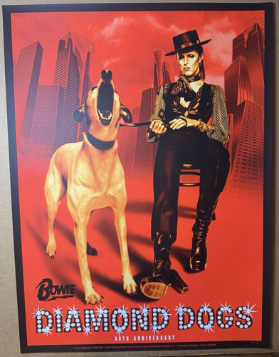 David Bowie Official Diamond Dogs 50th Anniversary Poster 18x24 Luke Marsh
