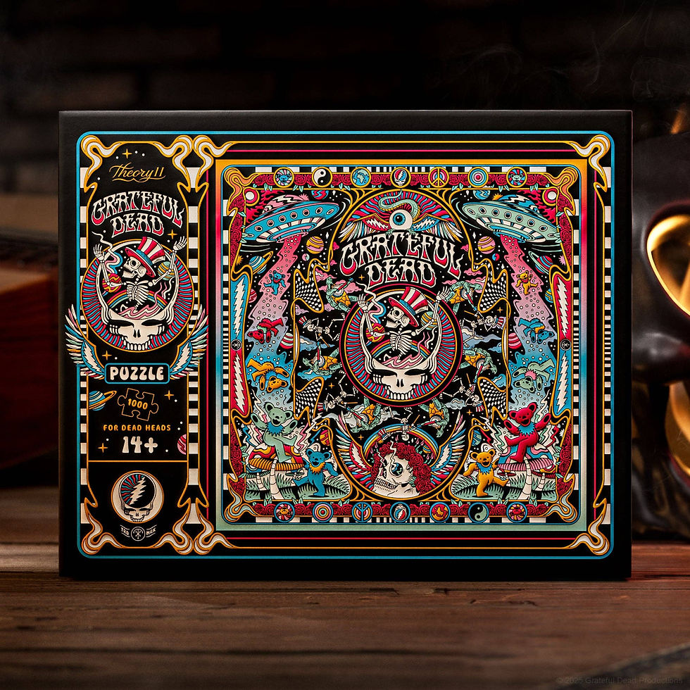 Grateful Dead 1,000-piece jigsaw puzzle by theory11 in decorative box