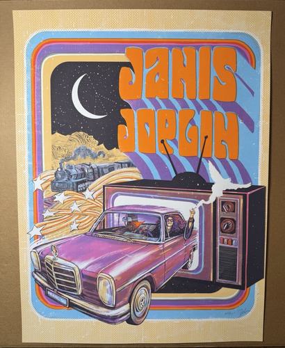 Janis Joplin Pearl 50th Anniversary Poster Main Edition #107/250 Zeb Love