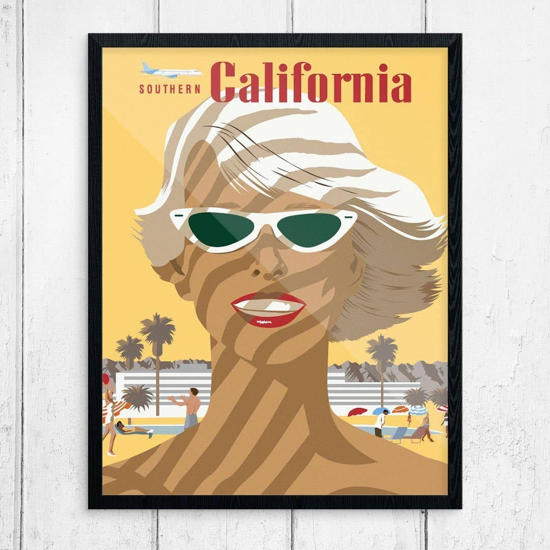Sunny Southern California Travel 11 x 14 art print by Fridgedoor