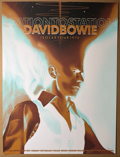 David Bowie Station To Station Isolar Tour 1976 Poster #156/175 Luke Marsh