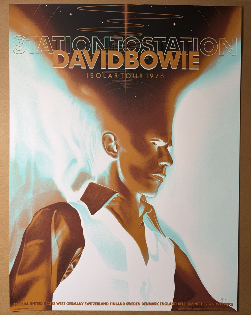 David Bowie Station To Station Isolar Tour 1976 Poster #156/175 Luke Marsh