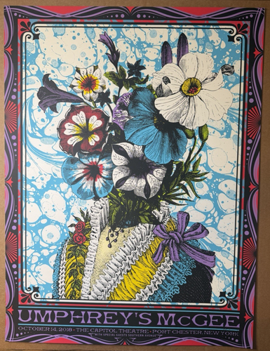 Umphrey's McGee Capitol Theatre 2018 Official Concert Gig Poster Nate Duval AP