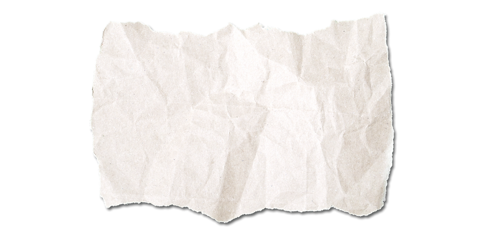 Torn piece of paper with a textured, wrinkled look on black background.