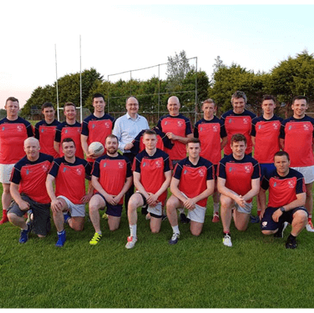 Francis Mulderrig Presents training tops to Bohola Moy Davitts (Mayo)