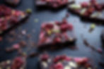 Chocolate chunks with raspberry