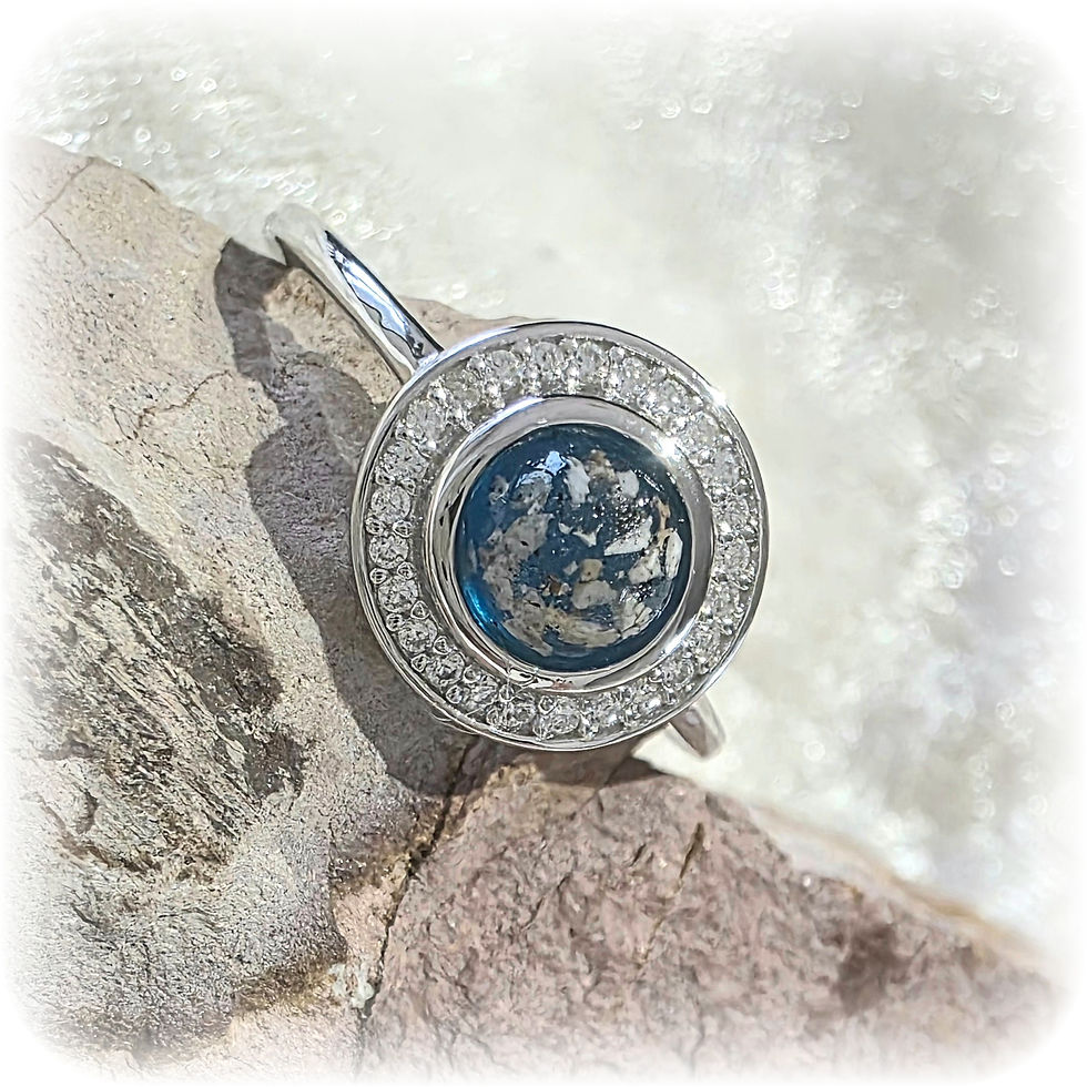 Classic Halo Ring in Sterling Silver