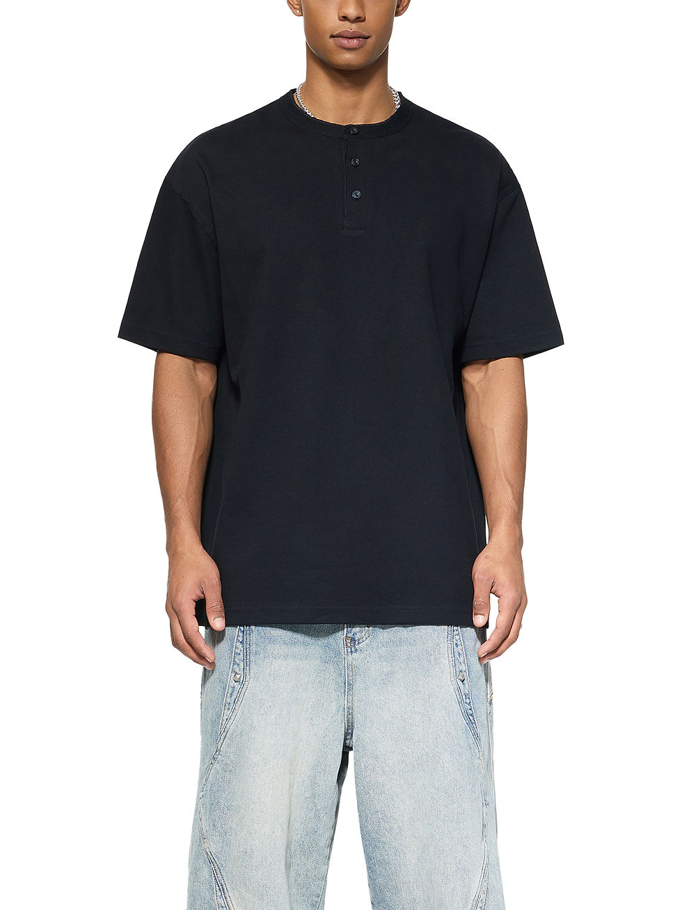 Thumbnail: Short Sleeve Henley Shirt