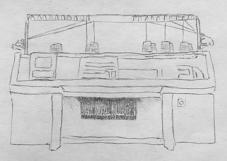 Auto Knit Machine Sketch