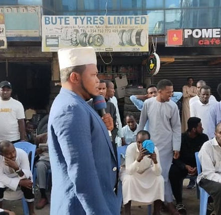 Sheikh Abbas, giving lecture in Eastleigh, Nairobi in January 2024 