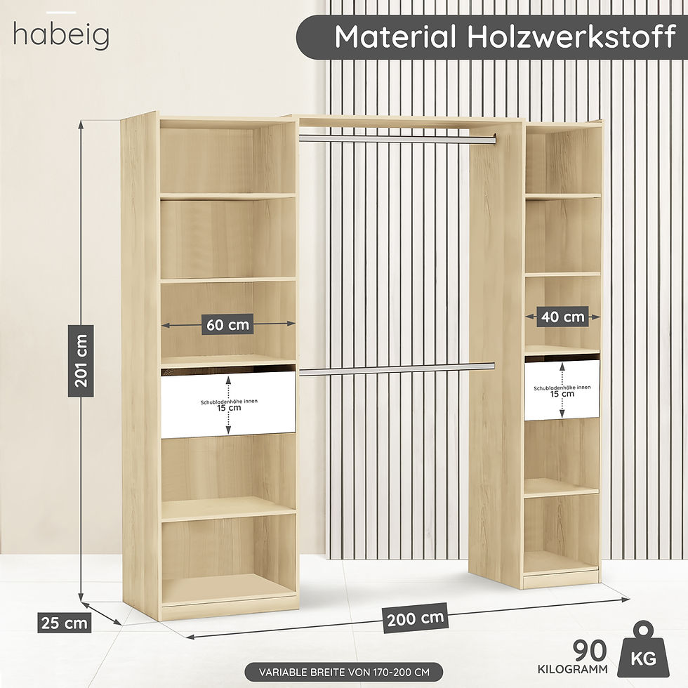 Miniaturbild: Kleiderschrank #5077 begehbar