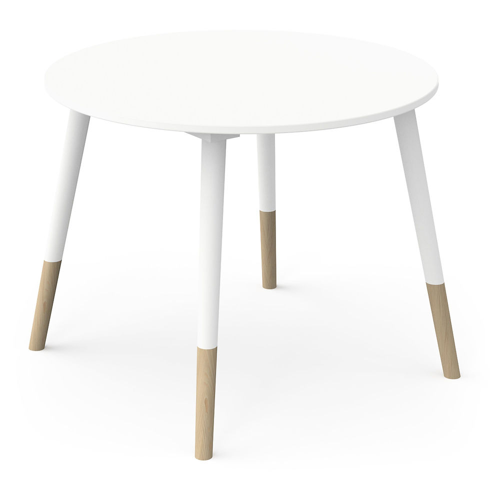 Miniaturbild: Kindertisch Tisch & 2 Stühle Kinderset Sitzhocker Holz weiß Sitzgarnitur 3er-Set