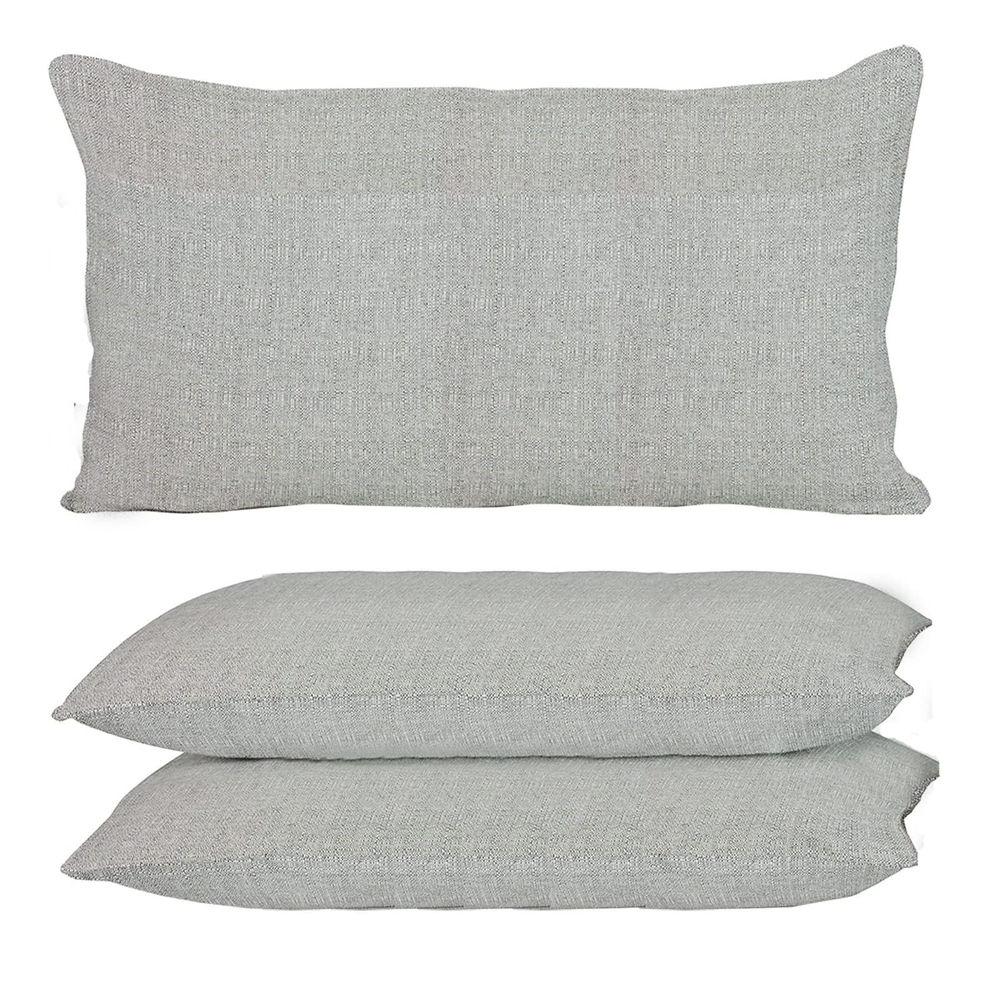 Outdoor Rückenkissen ca. 40x60cm Grau Anthrazit Taupe WETTERFEST Kissen Lounge