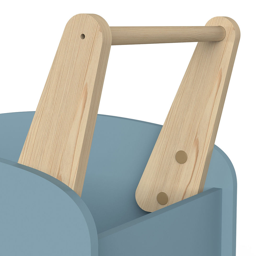 Miniaturbild: Spielzeugtruhe Spielzeugbox Spielwagen Spielauto MDF Holz 55x53x35 cm 7kg
