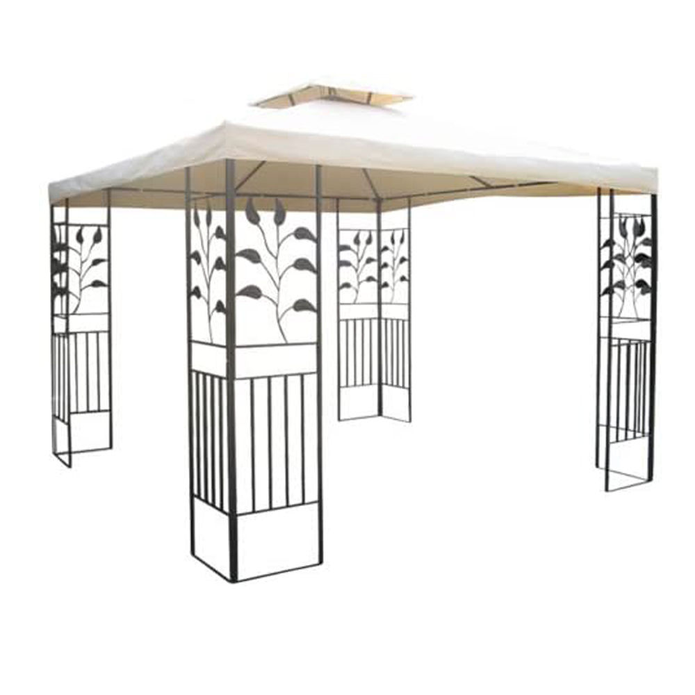 WASSERDICHTER Pavillon TOSKANA 3x3m Metall inkl. Dach Festzelt wasserfest