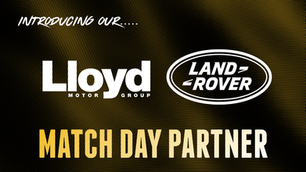 Introducing our Match Day Partner: Lloyd Land Rover