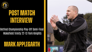 Post Match Interview: Mark Applegarth reacts to play-off semi-final defeat