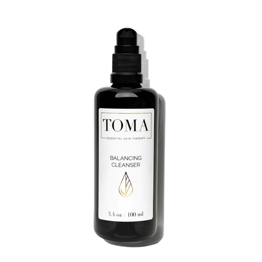 dark glass bottle with pump