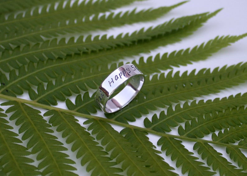 Thumbnail: Sterling Silver Ring, Solid Sterling Silver Wedding Ring, Mens Ring, Womens Ring