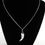 Thumbnail: Feather necklace, Sterling Silver Feather Pendant, Long feather necklace