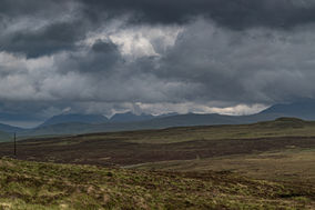 The Black Cuillin under cloud