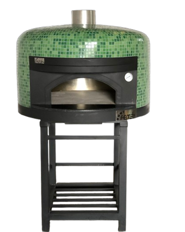 Diseño italiano de horno profesional de leña con alta retención térmica