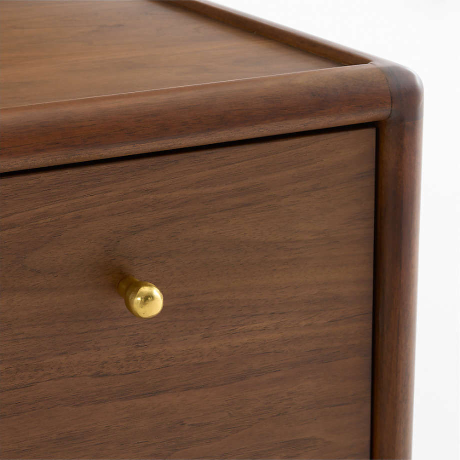 Thumbnail: Lafayette 62" Walnut Wood 6-Drawer Dresser
