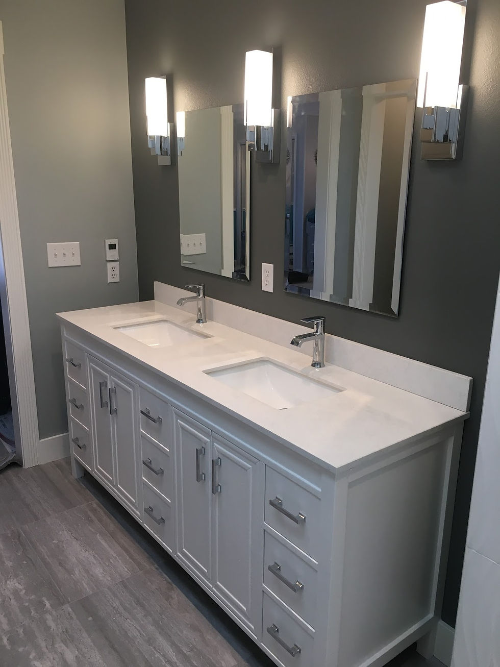 Bathroom vanity remodel