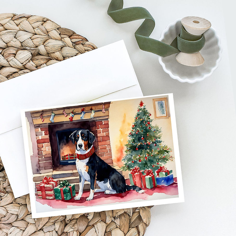 Miniatura: Appenzeller Sennenhund Cozy Christmas Greeting Cards Pack of 8