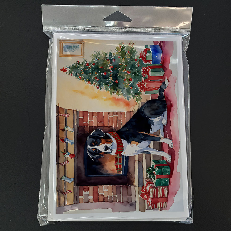 Miniatura: Appenzeller Sennenhund Cozy Christmas Greeting Cards Pack of 8