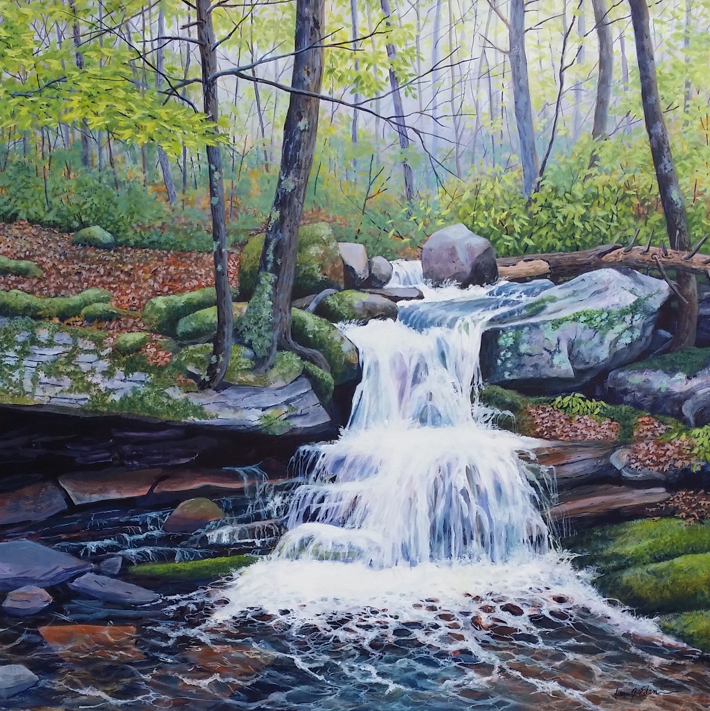 After The Rain 30 x 30 Egg Tempera